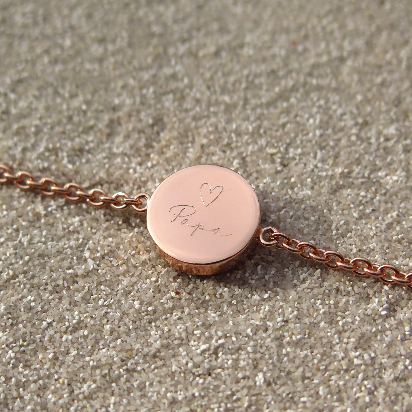 Haarlocke in Silber Gold Rosé 13mm Armkettchen