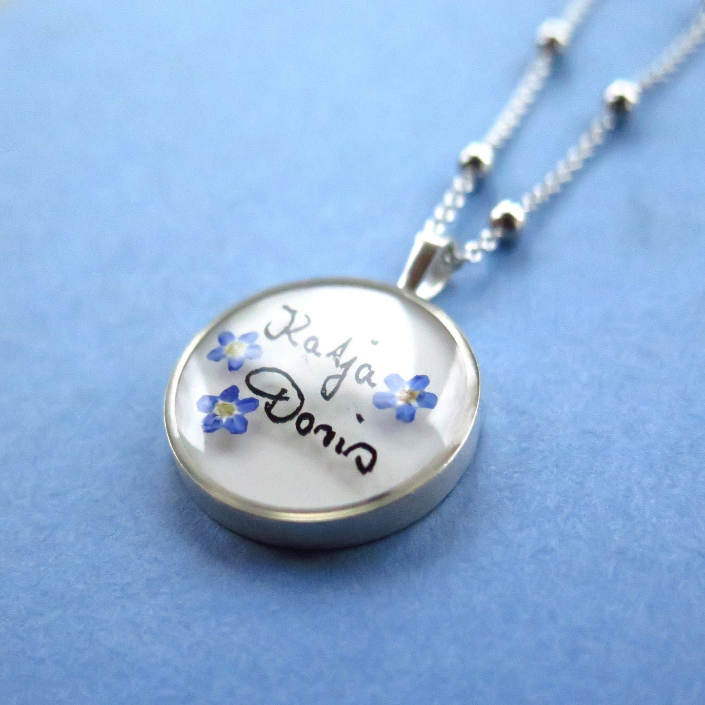 Originale Unterschrift in Silber Gold Rosé 2,0 cm